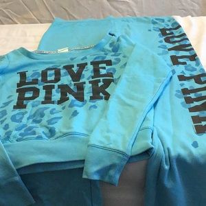 Perfect bright blue animal print VS PINK SET